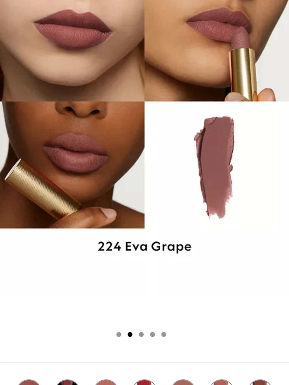 NIB Gucci Lipstick - 224 Eva Grape
